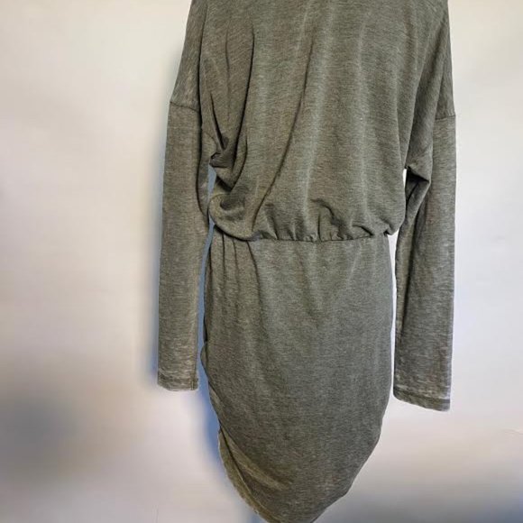 NEW EXPRESS Long Sleeve Ruched Sides Dress - Picture 2 of 4